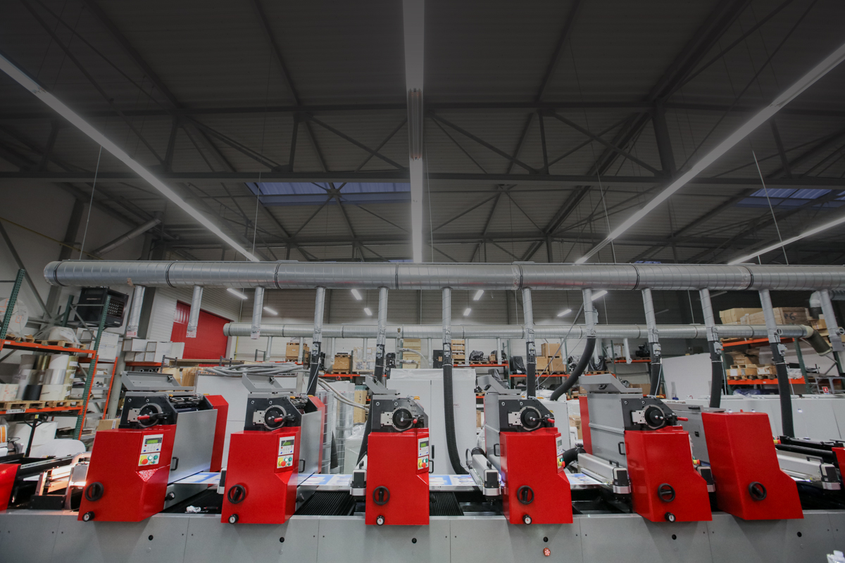 The installation of new printing press - Etikgraf